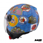 Шлем детский открытый SHIRO SH-62 TRAVEL STAMP