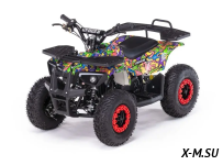 Детский бензиновый квадроцикл MOTAX GRIZLIK MINI ES BW с электростартером и родительским пультом