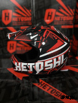 Шлем кроссовый детский HETOSHI Cross-Kids KY-B12 цв.Красно-черно-белый Матовый р.Y-S